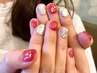 ショートネイル可愛い★シンプルアートコース￥6820→￥5500円