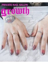 グロウ(growth)/ピンクヒョウ柄