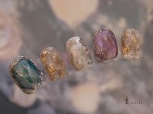 アイネイルズ 吉祥寺店(I nails)/鉱物アクセサリーネイル