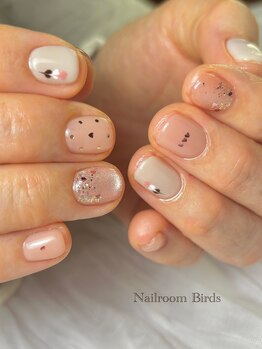 バーズ(Birds)/バレンタインネイル