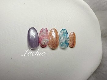 デザインBコース*貝殻ネイル