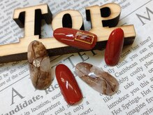 サロン ザ トップ(Salon the Top)/*赤ニュアンスネイル