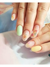 ユイアス(YUias...)/カラーシェル春ネイル