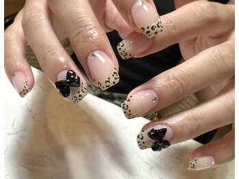 デューネイルスタジオ(dew nail studio)/レオパードフレンチ