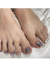 ミントリーフ バイ リート(Mint leaf by Reat)/パープルブルーマグネットネイル