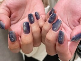 ネイビー×グレー　ニュアンス