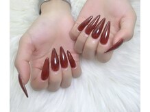 ハラ(Hara)/長さだし10本　ワンカラー　赤色