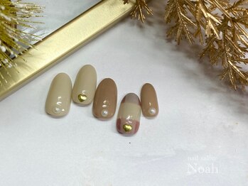 ネイルサロン ノア(Noah)/チェック柄ネイル