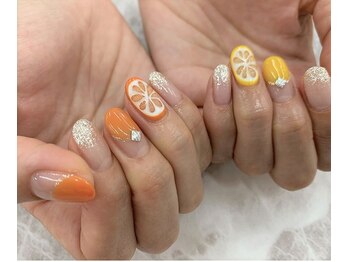 クレアネイル 高崎ウニクス店/持ち込みデザインのお客様ネイル