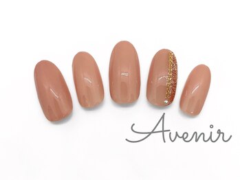 アヴィニール 表参道(Avenir)/グリッターチェーン　ネイル