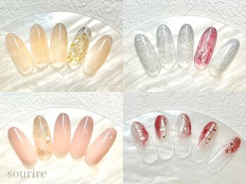 スリール(sourire by PRESS NAIL&EYELASH)の写真/[写真:¥5400]何度でも同価格☆完全定額制・時短サロン◆【オフ込!定額¥4400/¥5400/¥6400(フットは+¥1000)】