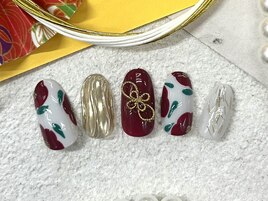 お正月☆成人式ネイル