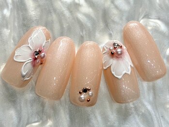 チェリーズネイル(Cherrys Nail)/桜 春ネイル フラワーネイル