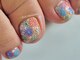ネイルフロンティア 吉祥寺(NAIL FRONTIER)の写真/【初回オフ無料】当店自慢の手描きお花フット¥8980～[吉祥寺/フラワー/スプリング/手描き］