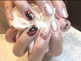 冬ネイル☆甘辛ミックス/西葛西