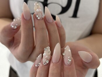 シェルネイル(SHELL NAIL)/ストーン/フラワー/staff:takeda
