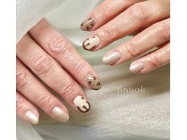 バレンタインネイル