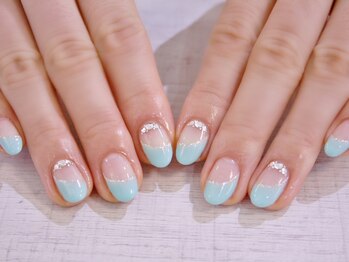 ラルネイル 大宮(Lull. nail)/＊ティファニー＊フレンチ＊