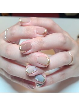 ネイルアンドまつげエクステ専門サロン スリー(THREE)/ミラーフレンチ