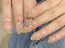 アイネイルズ 天神今泉店(I-nails)/【akane.e】ミラーフレンチ