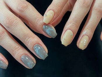 アイ ネイルズ 天神店(I nails)/アシメニュアンス