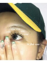 メンテ バイ イニシャル(Mente by initial)/W Flat lash 100束