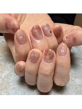 アティックネイルアトリエ(attic nail atelier)/桜イメージニュアンスネイル