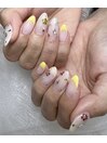 バターイエローでお任せネイル