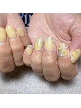 アティックネイルアトリエ(attic nail atelier)/持ち込み手描きフラワー