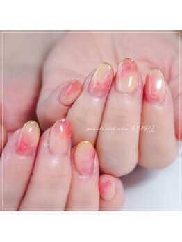 持ち込みデザイン☆桃ネイル
