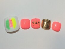 ネイルサロン ジュネイル(NAIL SALON JUNAIL)/ビビットカラー FOOT