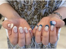 ホワイルアットネイル ハラジュク(while at nail HARAJUKU)/マグネット×フレンチ