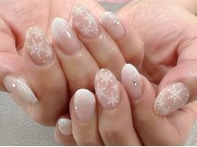 ネイルルージュ(Nail Rouge)/雪の結晶ネイル