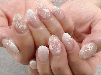 ネイルルージュ(Nail Rouge)/雪の結晶ネイル