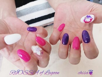 リオッサ オブ ラグーン(RIOSSA of Lagoon)/海ｘハワイアン航空ネイル♪