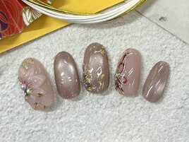 お正月☆成人式ネイル