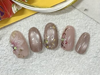 お正月☆成人式ネイル