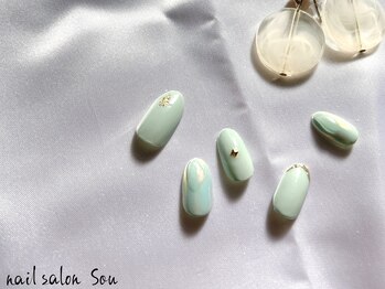 ネイルサロン ソウ 京橋店(Nail Salon Sou)/simple×オーロラ