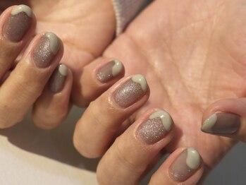 グレースネイルファクトリー(grace'nail factory)/フラッシュ・フレンチネイル