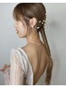 【8月限定☆ブライダル前撮り】盛れヘア＋メイク　20,000円→15,000円　1.5h