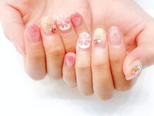 ネイルコレクション ピンク(Nail Collection Pink)/ジェル：フリーアート♪フルーツ