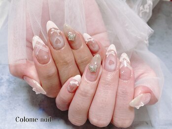 コロミネイル(colome nail)の写真/【つけ放題コース￥7000～】画像持込OK◎クリスマスや年末年始のイベントに合わせてお気に入りの指先へ♪