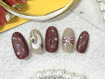 お正月☆成人式ネイル