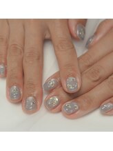 ｋｕｕｋｉ ｎａｉｌ【クウキネイル】透明感/ショートネイル/ニュアンス/水滴ニュアンスデザイン