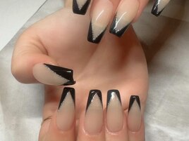 長さだしフレンチカラグラアプレ