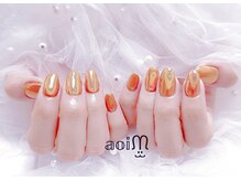 葵うさぎ/ミラーワンカラーネイル