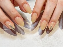 ネイルサロン イントゥ(into_)/ヌーディ　クリア シンプル大人