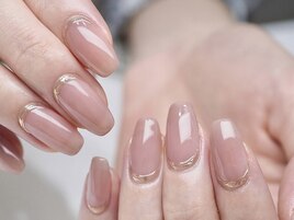 アクセサリー風ミラーネイル