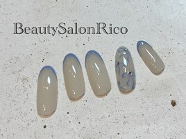 手書きリボンネイル