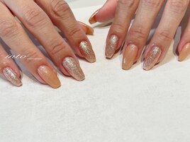 ワンカラー×ラメ